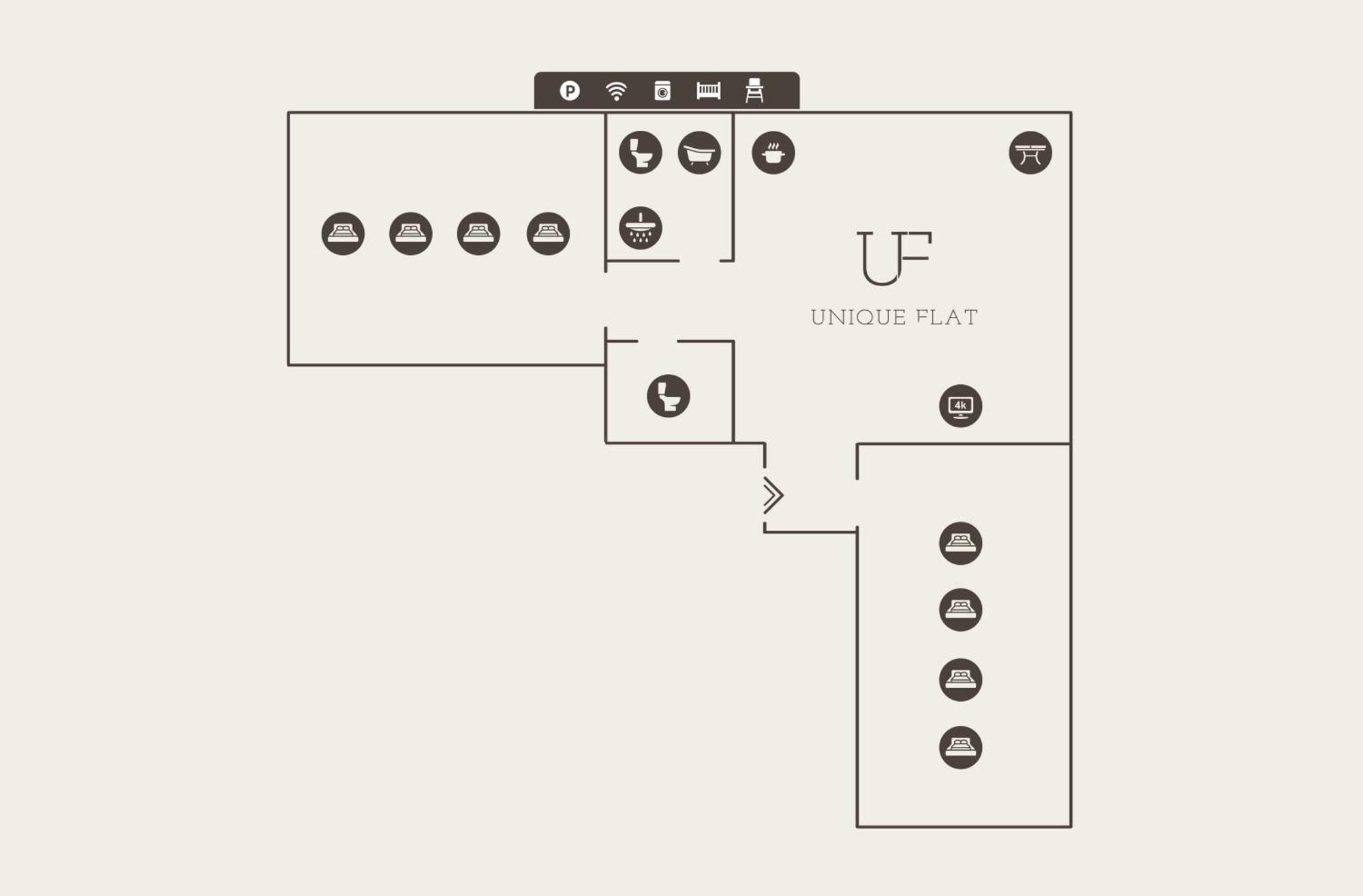 Unique Flat Διαμέρισμα Ντίσελντορφ Δωμάτιο φωτογραφία